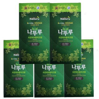 나뚜루염색약 자연흑갈색