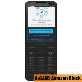글로벌 버전 Duoqin F21 프로 AMZN 앱스토어 안드로이드 11 미니 스마트 휴대폰 다국어 3GB 32GB 4GB, 02 Standard, 03 64GB Black