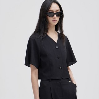 [AK플라자] [주크] 카라리스 크롭 블라우스