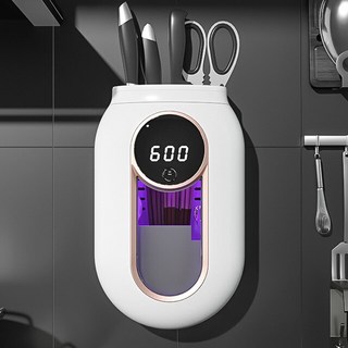 칼 소독기 건조 주방용 다기능 살균기 랙 도마 젓가락 1 개 보관 나이프 시트, 01 white