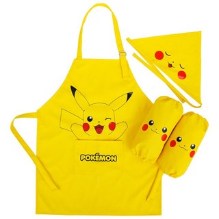 포켓몬스터 어린이 노랑 방수 앞치마 세트
