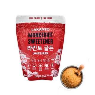 라칸토 골든 과립 설탕대체 천연감미료 무설탕 제로칼로리 에리스리톨 나한과 흑설탕 150g 1개 상품 이미지