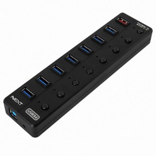 NEXT-UH308 USB3.0 7포트 plus 1포트 충전포트지원 유전원허브 plus NEXT 충전포트지원 7포트 1포트 유전원허브 7포트US, 1개