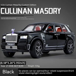 XMD 다이캐스트 1:24 롤스로이스 컬리넌 SUV 아연 합금 풀백 미니 자동차 피규어 – 블랙, 1개 24rr XMD 다이캐스트 1:24 롤스로이스 컬리넌 SUV 아연 합금 풀백 미니 자동차 피규어 – 블랙, 1개 24rr