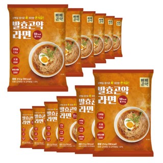 발효곤약라면 214그램 12팩 국물까지 다 먹어도 59kcal 저칼로리 저당 단백질 함유, 12개, 1g