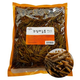 인푸드 간장마늘쫑 4kg/마늘쫑 절임 무침 반찬, 1개, 4kg