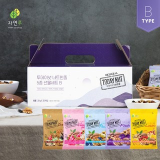 투데이넛 너트한줌 혼합 5종 B타입 견과 선물세트 30개입, 1세트