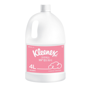 크리넥스 99+ 핸드워시 허브파우더향 거품형 대용량, 4L, 2개