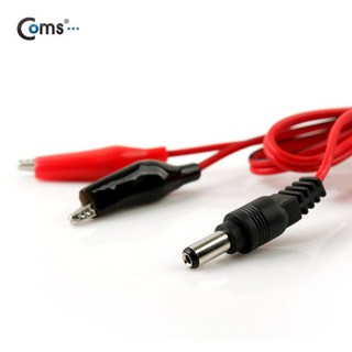 악어 클립 DC 케이블 1M DC 5.5 Male 악어클립 레드 블랙 각종 전기 제품 테스트기 클립 BE065, 1개