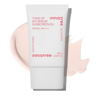 이니스프리 톤업 노세범 선스크린 EX SPF50+ PA++++, 60ml, 5개