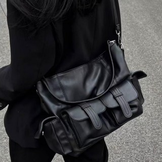 여성용 모던 스트릿 레더 투웨이 크로스백