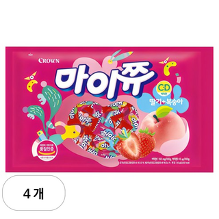 마이쮸 딸기 복숭아 츄잉캔디, 720g, 4개