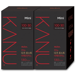 카누 다크로스트 아메리카노 원두커피믹스, 900mg, 130개입, 2개