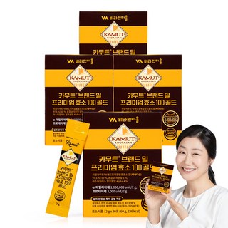 비타민마을 100만 역가수치 카무트 브랜드밀 프리미엄 효소 100 골드 30p, 60g, 4개