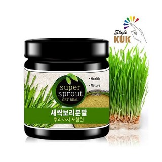 뿌리까지 포함한 국산 새싹보리분말 100g 파우더 가루 새순, 1개