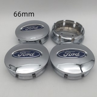 자동차 엠블럼 휠 허브 센터 캡 커버 데칼 액세서리 포드 66mm 4 개, 03 66mm glossy silver, 4개
