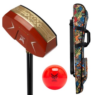 부쿠로혼마 그라운드골프채 A세트(그라운드골프채 가방 볼) 840mm_블랙 가방_인디안 / 공_그린 L 90도 상품 이미지