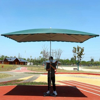 대형 직사각 파라솔 상업용 캠핑용 그늘막 카페 우산 업소용 마당 야외, 1개, 4x2 6본 4색상 참고