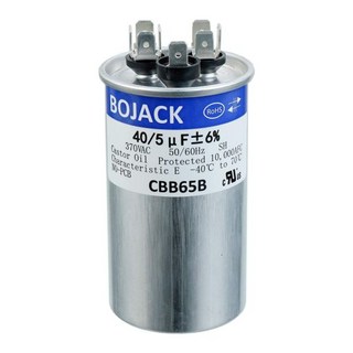 BOJACK 40+5uF 405MFD ±6 370V CBB65 AC 모터 런 듀얼 런 원형 스타트 커패시터 및 팬 콘덴서 콘덴서370v BOJACK 40+5uF 405MFD ±6 370V CBB65 AC 모터 런 듀얼 런 원형 스타트 커패시터 및 팬 콘덴서 콘덴서370v