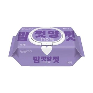코디 대용량 맘껏양껏 110매캡 물티슈, 110매, 20개