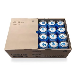 웨이브온 풀문커피(콜드브루) 340ml 대용량, 24개