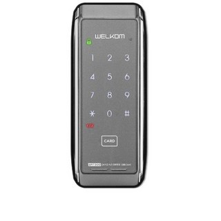 솔리티 웰콤 스마트 보조키 손잡이 없음 도어락 보조키 손잡이 없음 도어락 WRT300, wrt300(실버), 방문설치