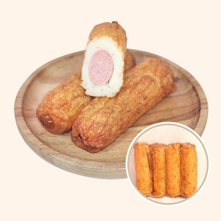 산아푸드 통소시지 어묵바 500g 어묵+소시지 꿀조합! 든든한 수제 간식 술안주, 1개