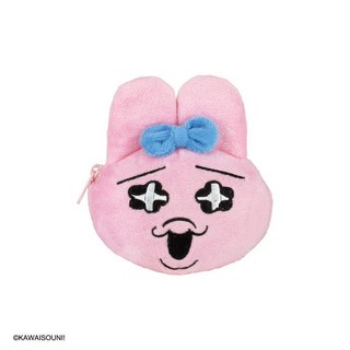 오빤쮸토끼 카라비나 페이스 마스코트 파우치 동전 화장품 지갑 오빤쮸우사기 캐릭터 용품