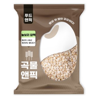 곡물앤픽 수입 늘보리 압맥 4kg 5kg 부드러운 납작보리, 1개