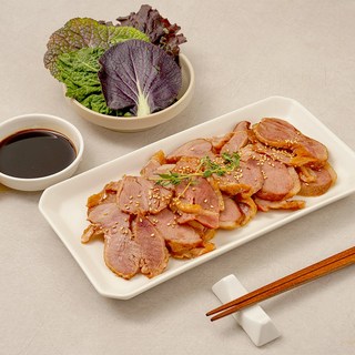 훈제오리 슬라이스 냉동, 800g, 3개