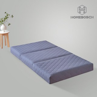 HOMEBOSCH 3단 접이식 푹신탄탄 매트리스 15cm 슈퍼싱글 토퍼 1인용 수면매트 바닥매트