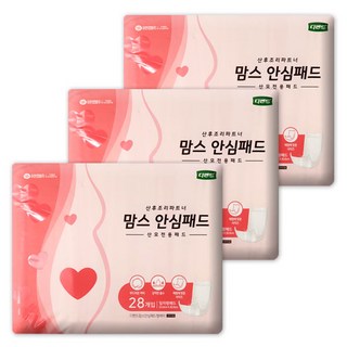 유한킴벌리 디펜드 맘스 안심 패드 28매 3P 산모용패드 소형 3세트 상품 이미지
