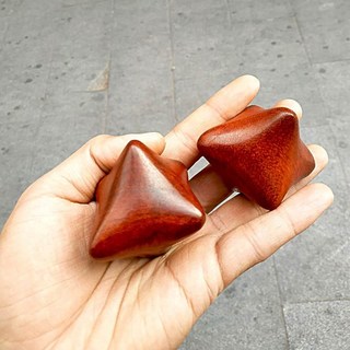 자극 손지압기 발바닥 손지압볼 육각 마사지볼 원목, 단품