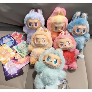라부부 인형 마카롱 키링 피규어 3세대 LABUBU 랜덤박스 에나멜 페이스 홀더 컬렉션 심쿵 보장증정, 1개