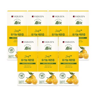 바이퀸 하루 1레몬 유기농 100% 리얼착즙 레몬즙, 280g, 7개