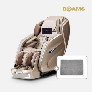 브람스 신제품 프리미엄 4D 안마의자 골든이글 시크 BRAMS-K8F500GA+전용러그, 혼합색상, BRAMS-K8F500GA