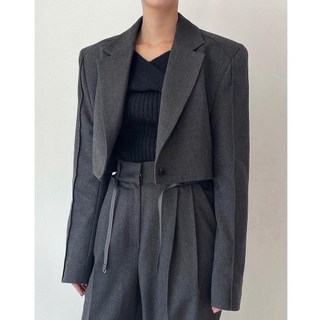 (10%) 헤브니 크롭자켓 셋업수트