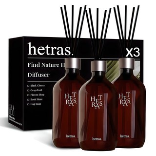 헤트라스 프리미엄 대용량 디퓨저, 제주사려니숲길, 3개