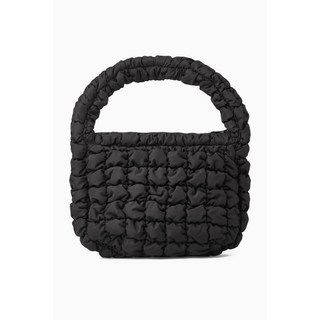 COS 코스 퀼티드 구름빵 미니백 블랙