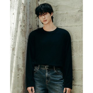 2001아울렛분당점[지오다노]NEW [변우석] 남자 솔리드 긴팔 티셔츠 (퍼펙트티)01025901