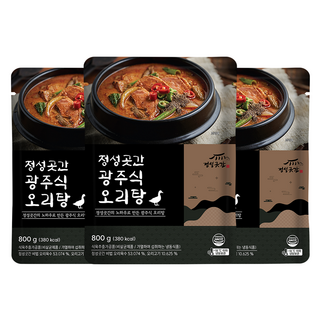 정성곳간 광주식 오리탕, 800g, 3개
