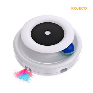 로제코 2in1 깃털 자동 사냥 고양이 장난감 상품 이미지