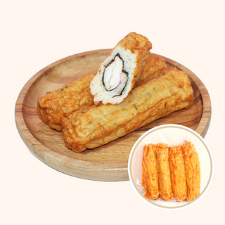 산아푸드 수제 김맛살 어묵바 500g 맛살+김의 감칠맛! 입에서 살살 녹는 어묵바, 1개