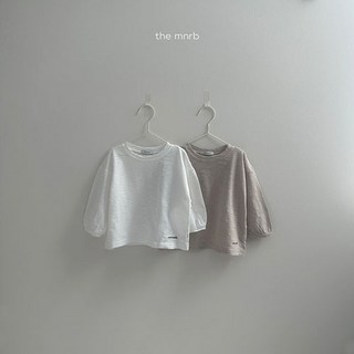 미니로브베베 슬럽 로고티 아기 유아 티셔츠