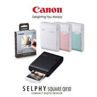 캐논 휴대용 포토프린터 SELPHY SQUARE QX10, 핑크