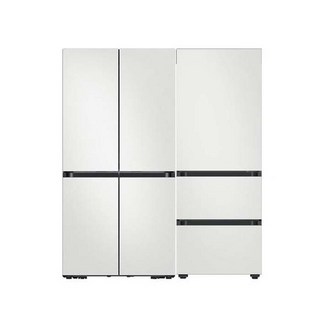 삼성 비스포크 키친핏 냉장고 김치냉장고 세트 전체코타화이트 RM70F63R2A+RQ33DB74D201