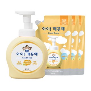 아이깨끗해 순 490ml용기 1개+450ml리필 3개, 1개, 490ml