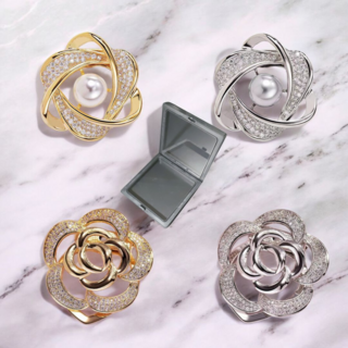 스타일러버 옷핀 클립 스카프링 코사지 옷여밈 브로치