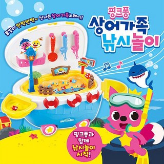 가이아핑크퐁 상어가족낚시놀이, 혼합색상, 1개