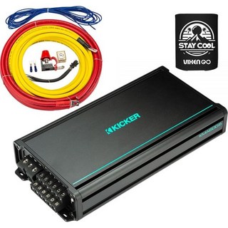 KICKER 2개 품목 번들 600W 6채널 마린 앰프 전원 4AWG 배선 키트 8KMA600.647KMPK4